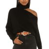 Sweaters & Knits * | Central Park West Knightley Cut Out Sweater Black