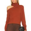 Sweaters & Knits * | L'Agence Easton One Shoulder Sweater Nubuck