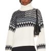 Sweaters & Knits * | L'Academie Caledon Boxy Fairisle Turtleneck Sweater Ivory Multi