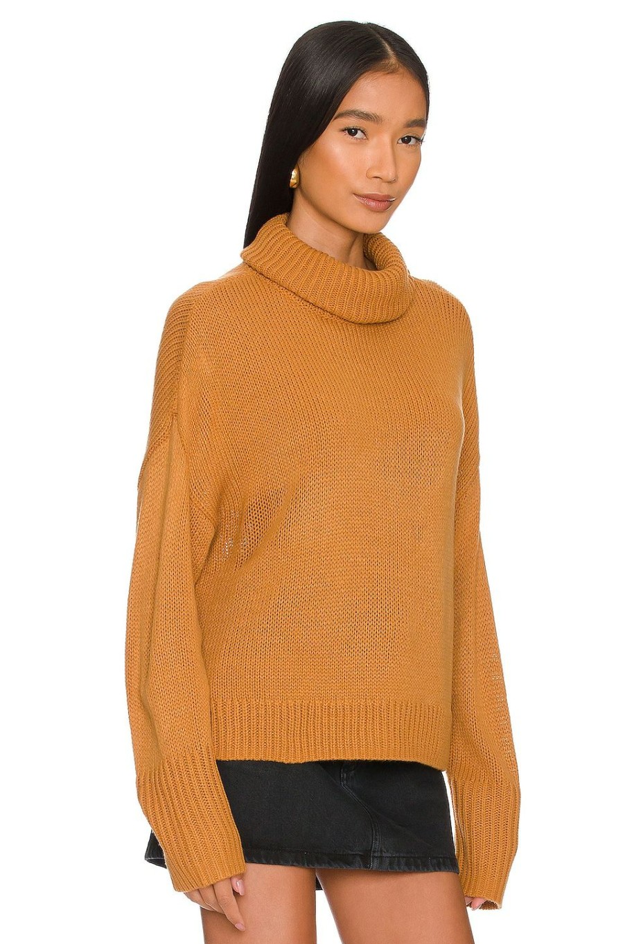 Sweaters & Knits * | 525 Easy Turtleneck Pullover Sweater Carmel